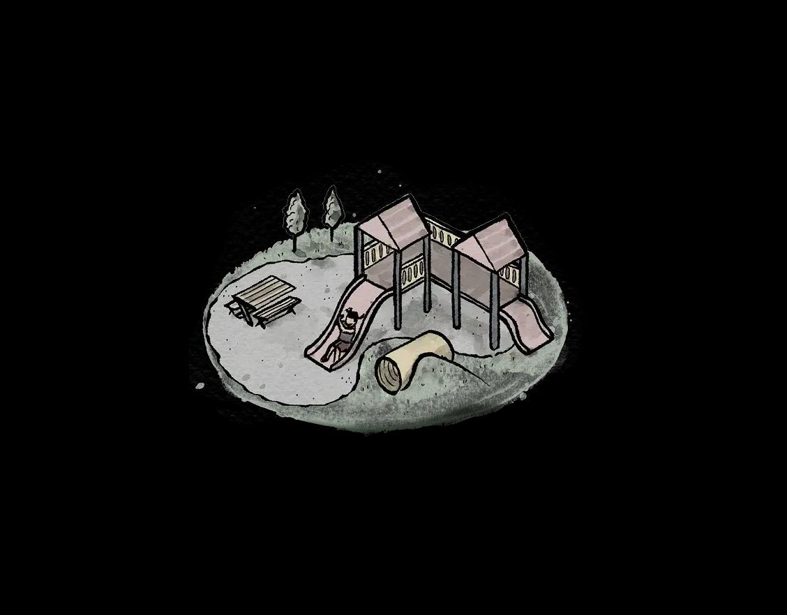 Spielplatz Illustration