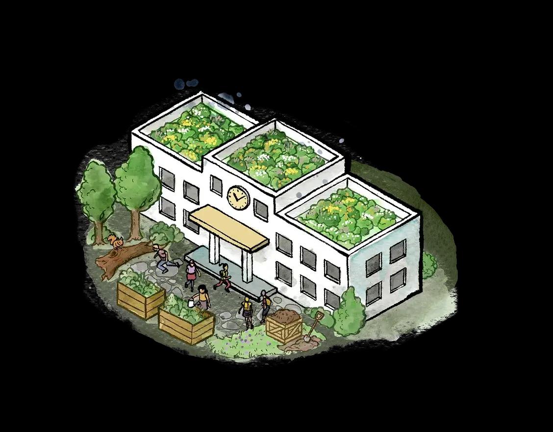 Schule Illustration
