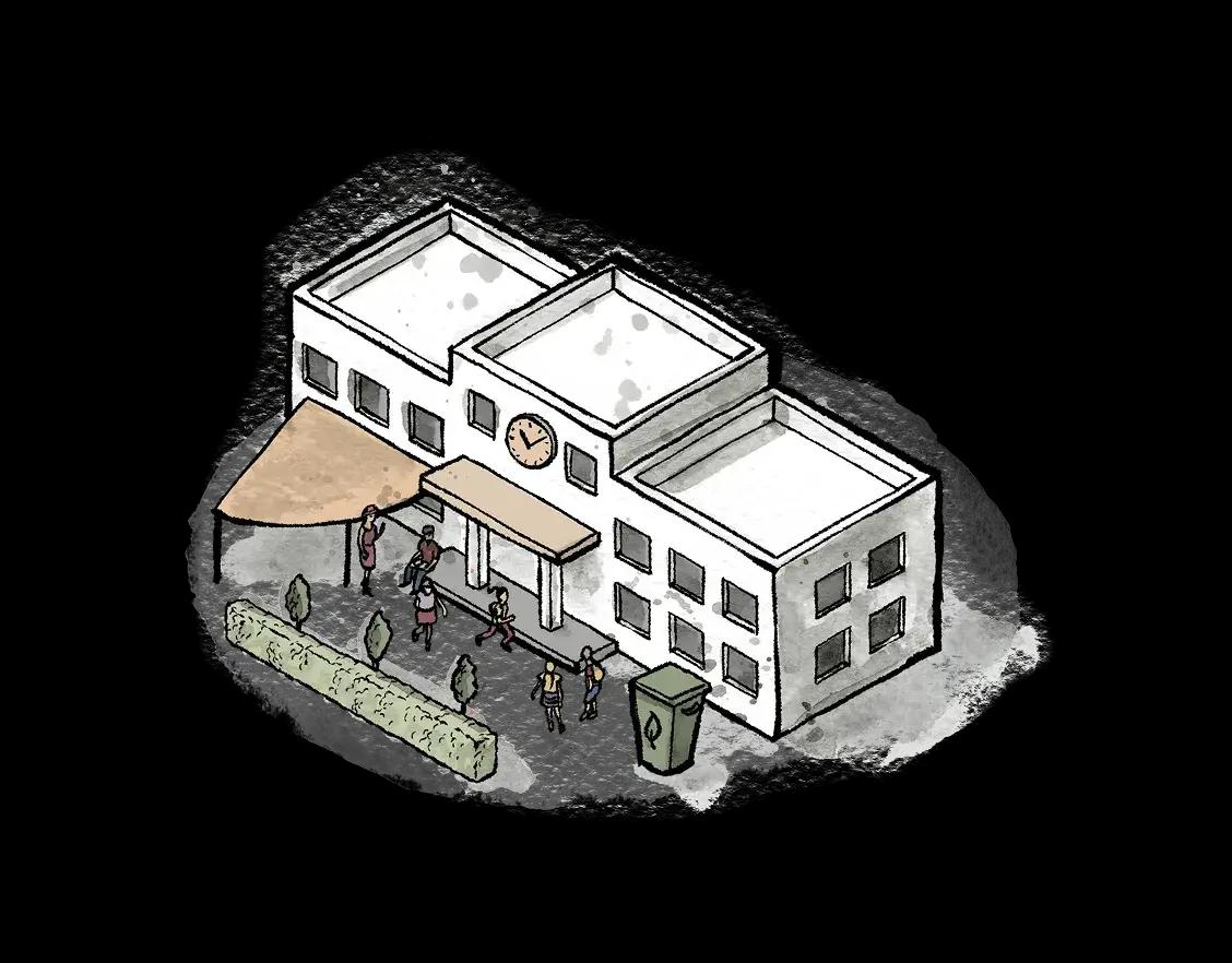 Schule Illustration