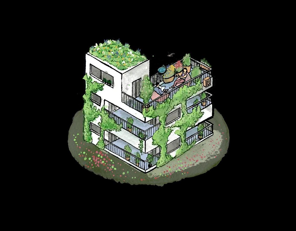 Mieter Illustration